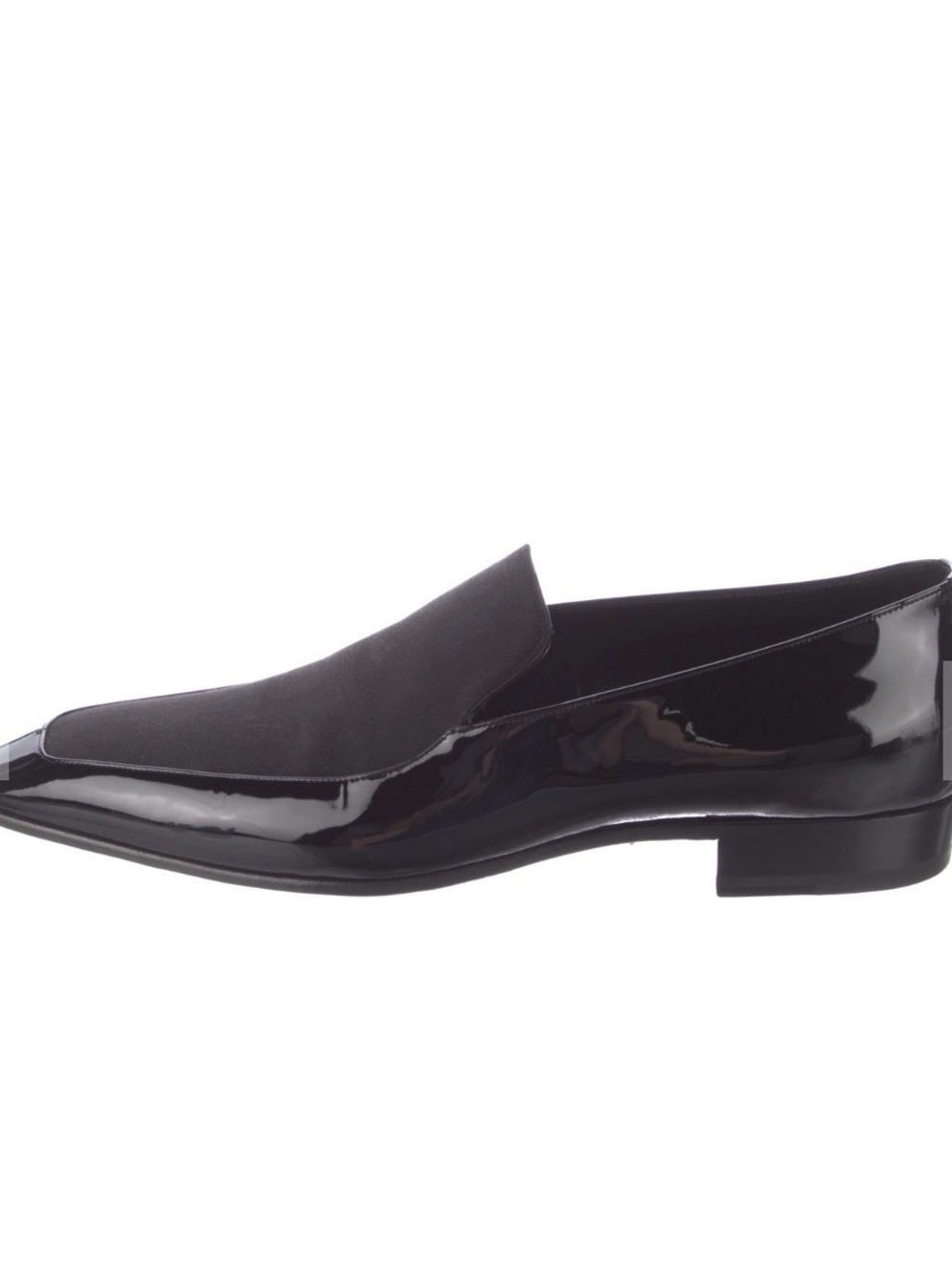 Saint Laurent Gabriel 20 Moccasin Classic Black Patent Slip-On Loafer - Men